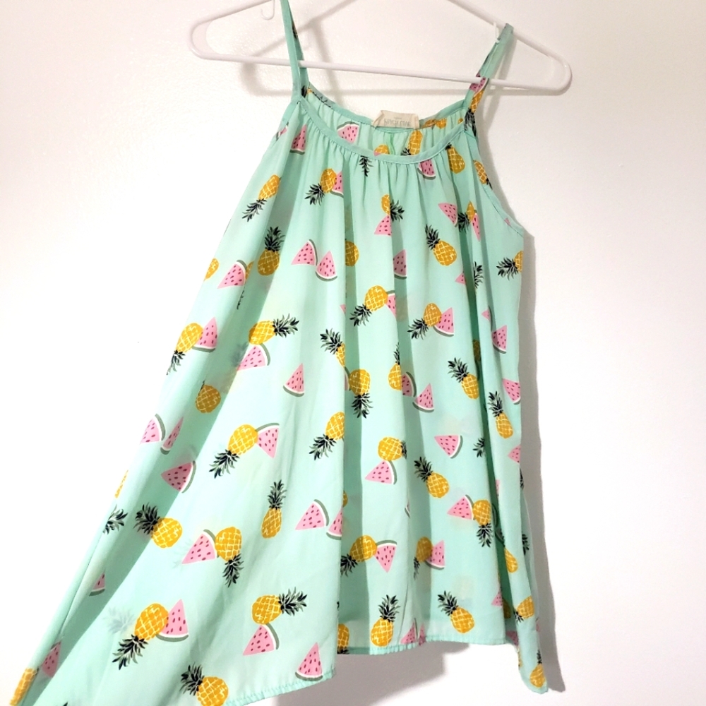 $5 WHEN BUNDLED 🍇 PEACH LOVE CALIFORNIA Tropical Fruit Flowy Tank Top